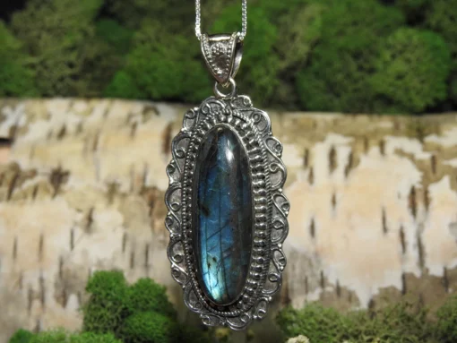 Labradorite .925 Silver Pendant - Image 2