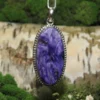 Charoite .925 Silver Pendant