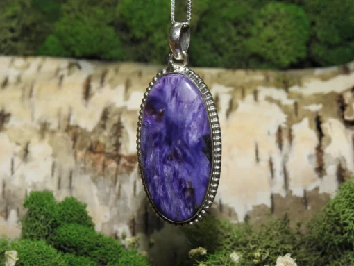 Charoite .925 Silver Pendant - Image 3