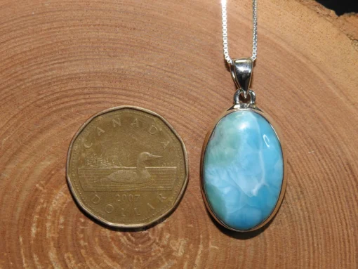 Larimar .925 Silver Pendant - Image 4
