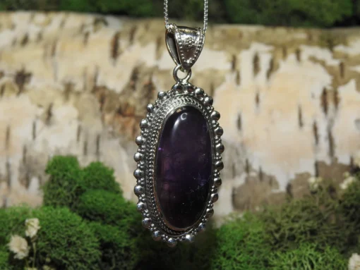 Amethyst .925 Silver Pendant - Image 3