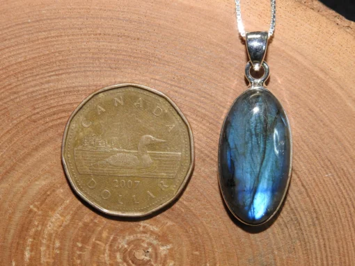 Labradorite .925 Silver Pendant - Image 4