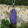 Charoite .925 Silver Pendant