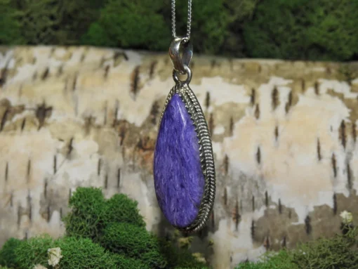 Charoite .925 Silver Pendant - Image 2