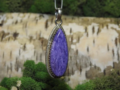 Charoite .925 Silver Pendant - Image 3