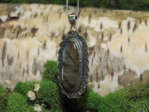 Labradorite .925 Silver Pendant - Image 3