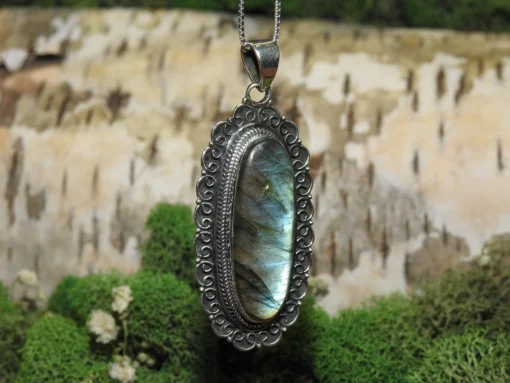 Labradorite .925 Silver Pendant - Image 4