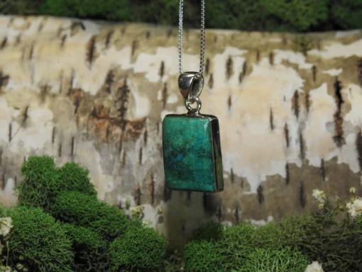 Chrysocolla .925 Silver Pendant - Image 3