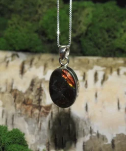 Ammolite .925 Silver Pendant