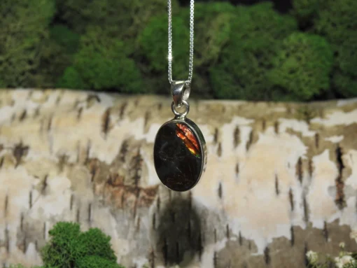 Ammolite .925 Silver Pendant