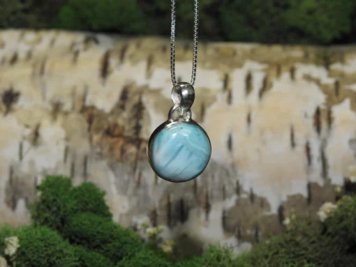 Larimar .925 Silver Pendant