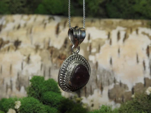 Pink Tourmaline .925 Silver Pendant - Image 3