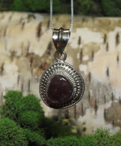 Pink Tourmaline .925 Silver Pendant