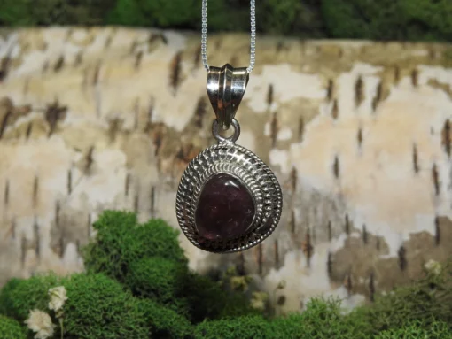 Pink Tourmaline .925 Silver Pendant