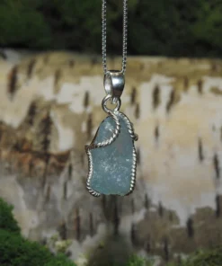Aquamarine .925 Silver Pendant