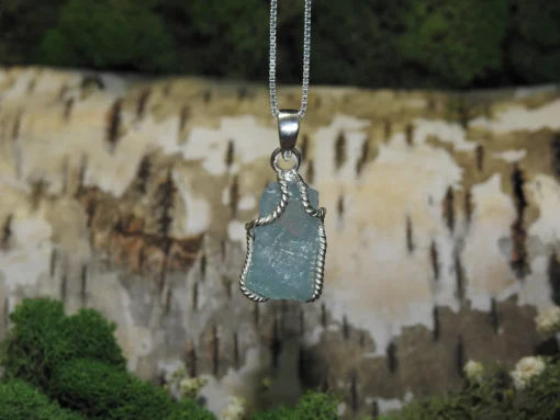 Aquamarine .925 Silver Pendant - Image 4
