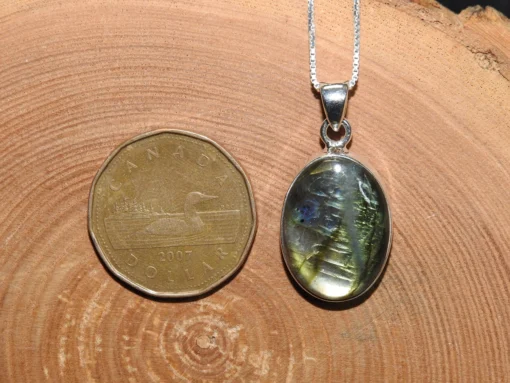 Labradorite .925 Silver Pendant - Image 2