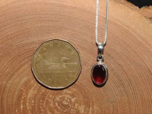 Garnet .925 Silver Pendant - Image 2
