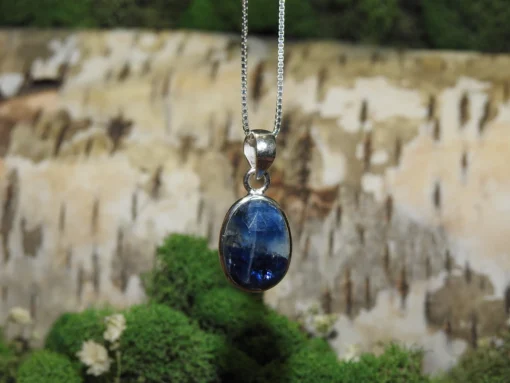 Blue Kyanite .925 Silver Pendant
