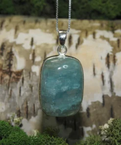 Aquamarine .925 Silver Pendant